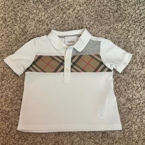 Burberry Baby/Toddler White Polo Shirt
